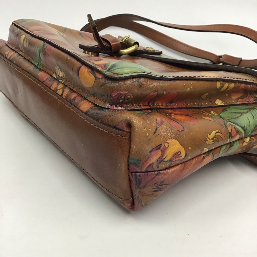 Patricia Nash Avellino Floral Leather Crossbody Purse Handbag - Picture 11 of 16